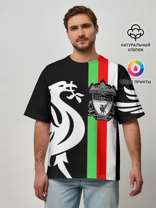 Мужская футболка оверсайз / Liverpool