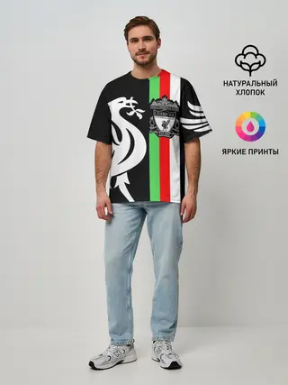 Мужская футболка оверсайз / Liverpool