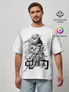 Мужская футболка оверсайз / Иноске Хашибира Kimetsu no Yaiba