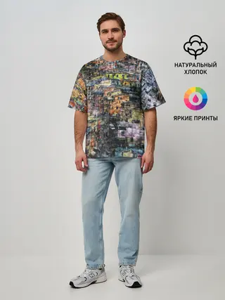 Мужская футболка оверсайз / ГОРОДОК