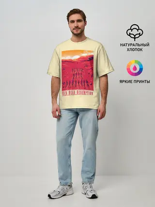 Мужская футболка оверсайз / Nothing gets forgiven