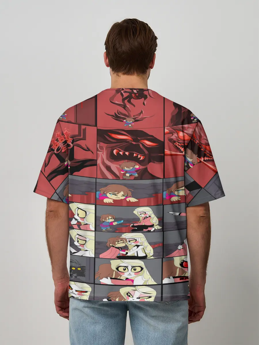 Мужская футболка оверсайз / Отель Хазбин