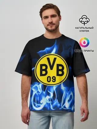 Мужская футболка оверсайз / BORUSSIA