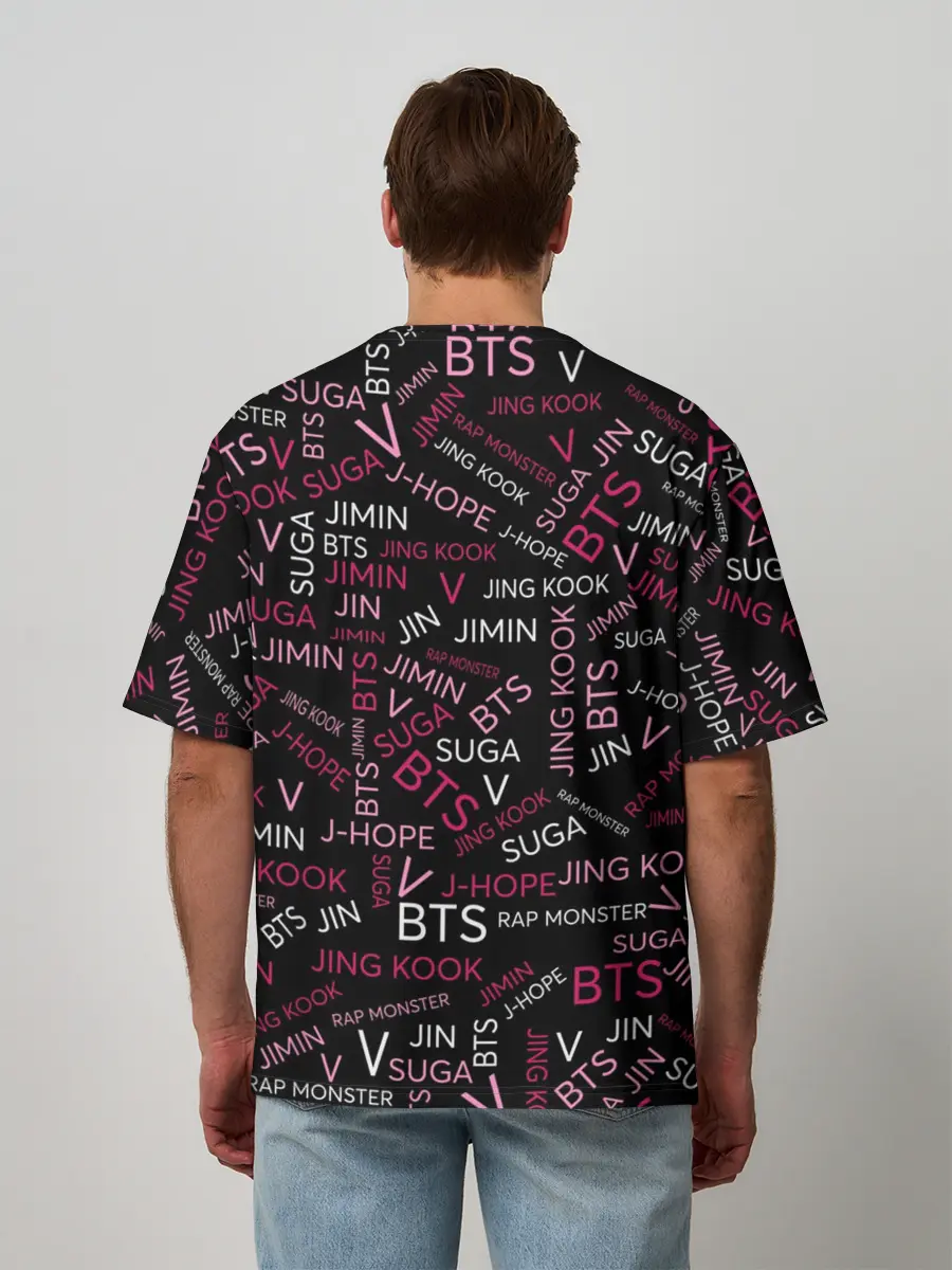 Мужская футболка оверсайз / BTS