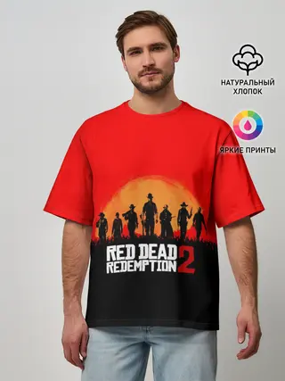 Мужская футболка оверсайз / Red Dead Redemption