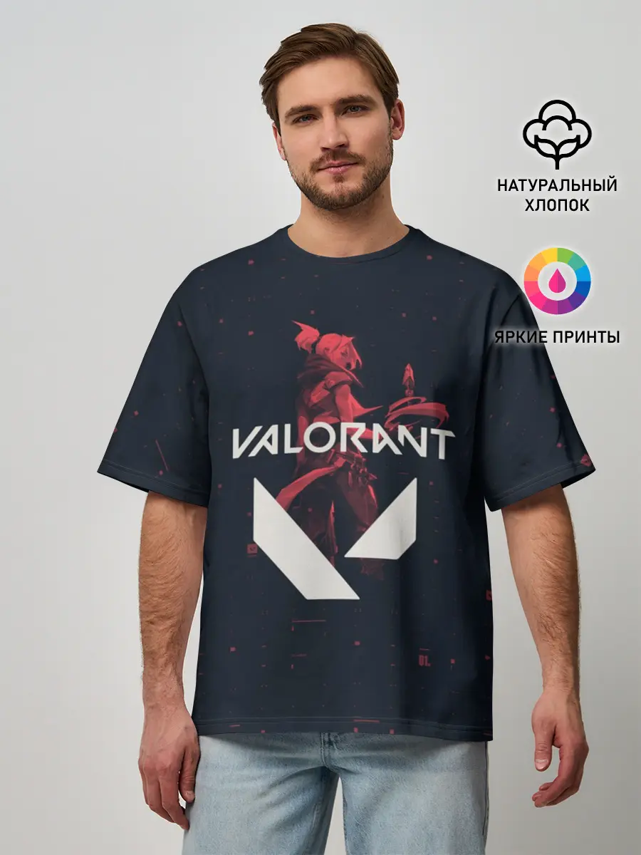 Мужская футболка оверсайз / VALORANT