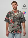 Мужская футболка оверсайз / Китайский Дракон, China Dragon
