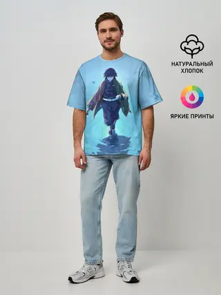 Мужская футболка оверсайз / ГИЮ ТОМИОКА