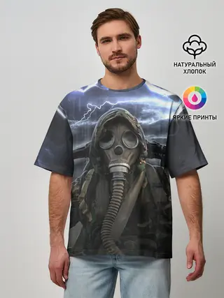 Мужская футболка оверсайз / S.T.A.L.K.E.R | С.Т.А.Л.К.Е.Р