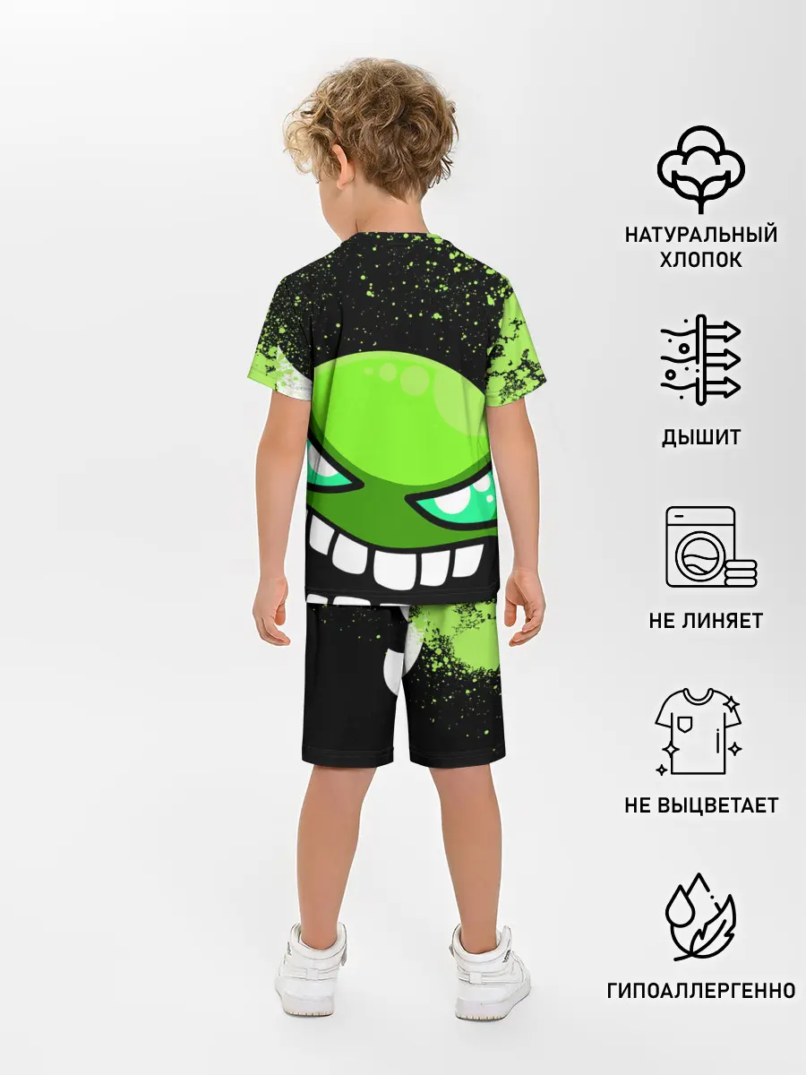 Детская пижама с шортами / Geometry Dash