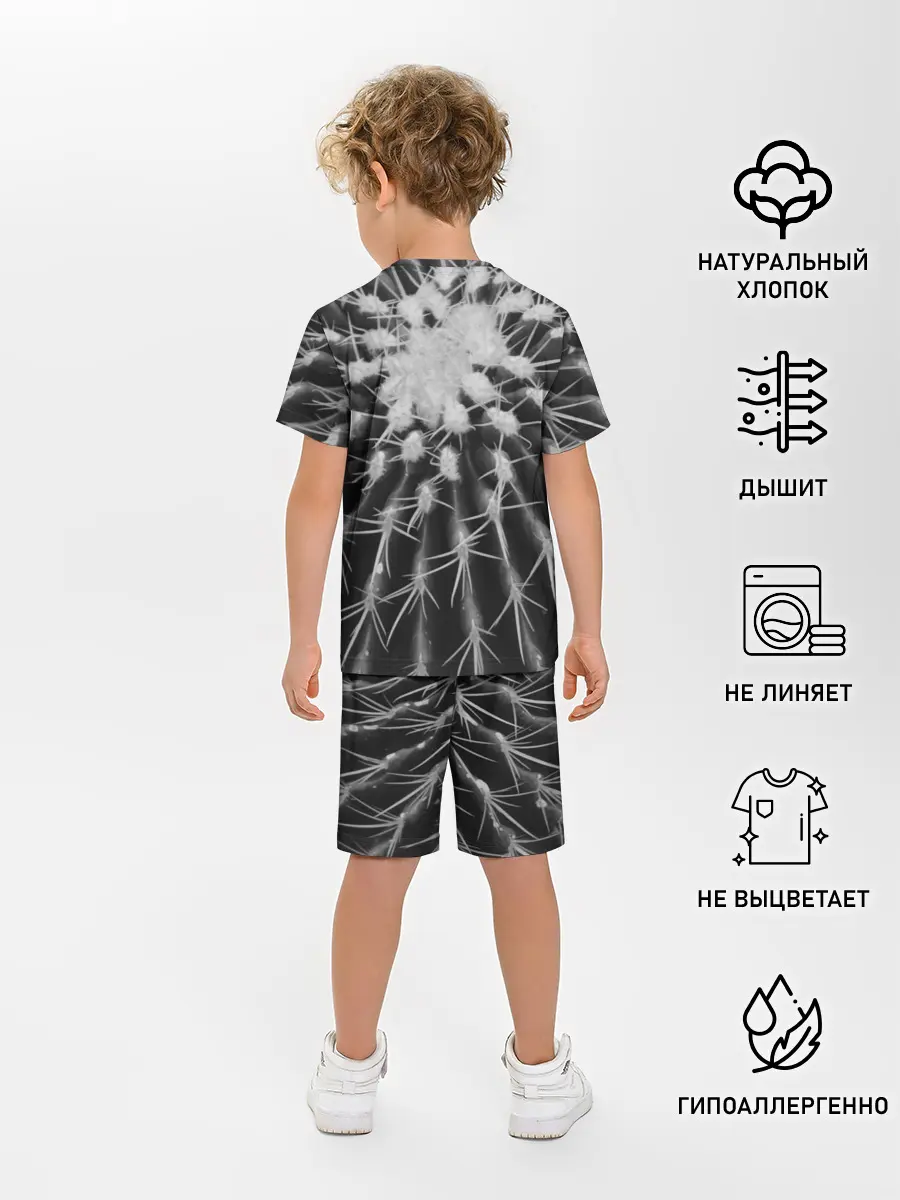 Детская пижама с шортами / Кактусовый