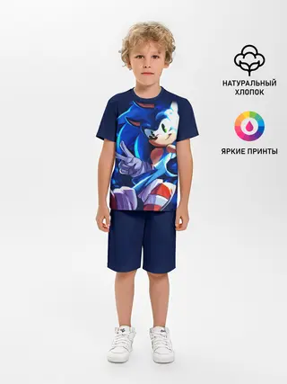 Детская пижама с шортами / Sonic