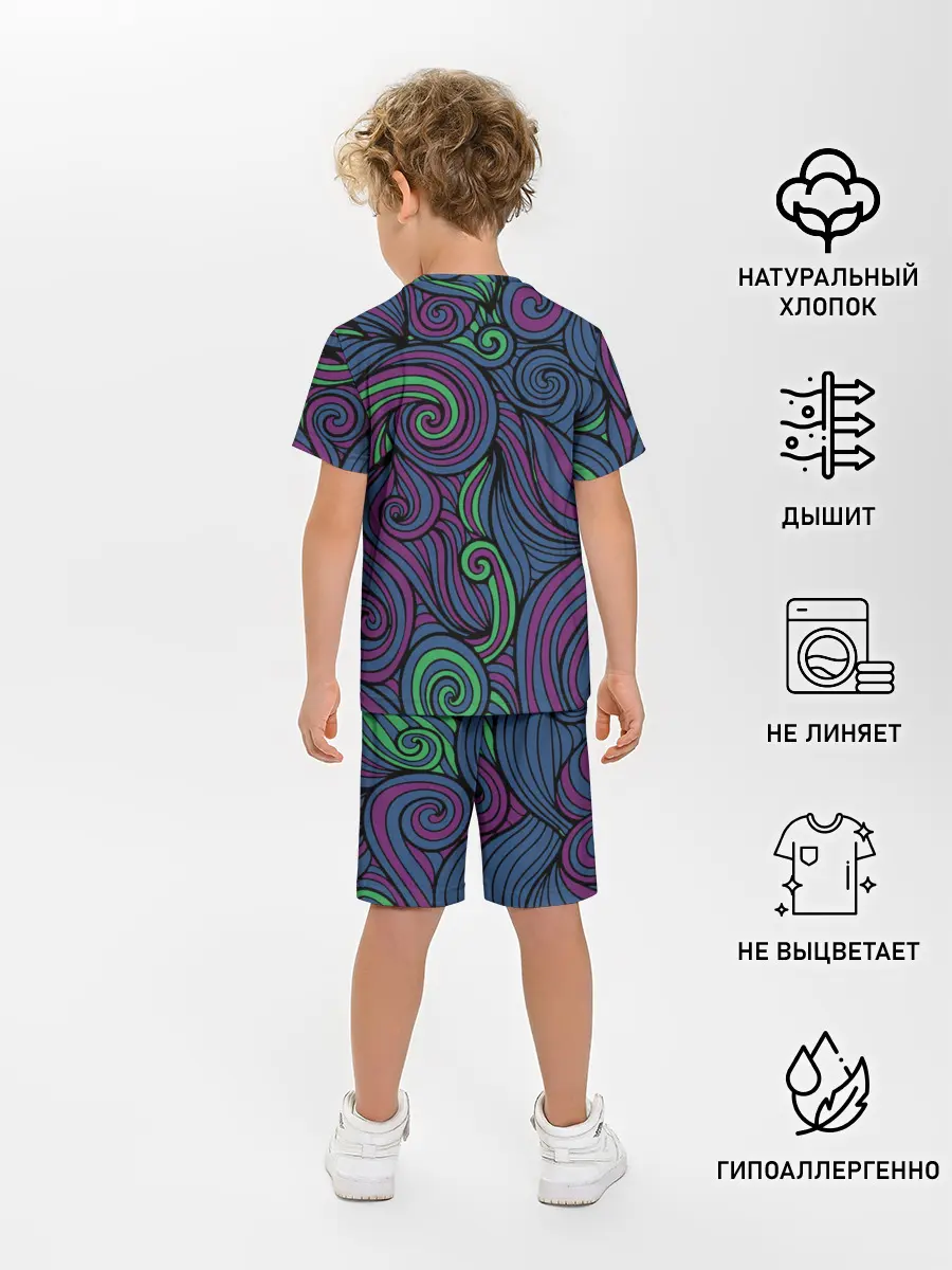 Детская пижама с шортами / Сказочный лес