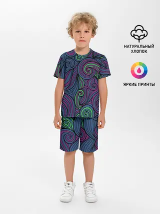 Детская пижама с шортами / Сказочный лес