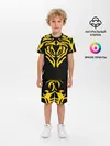 Детская пижама с шортами / Узор жёлтый