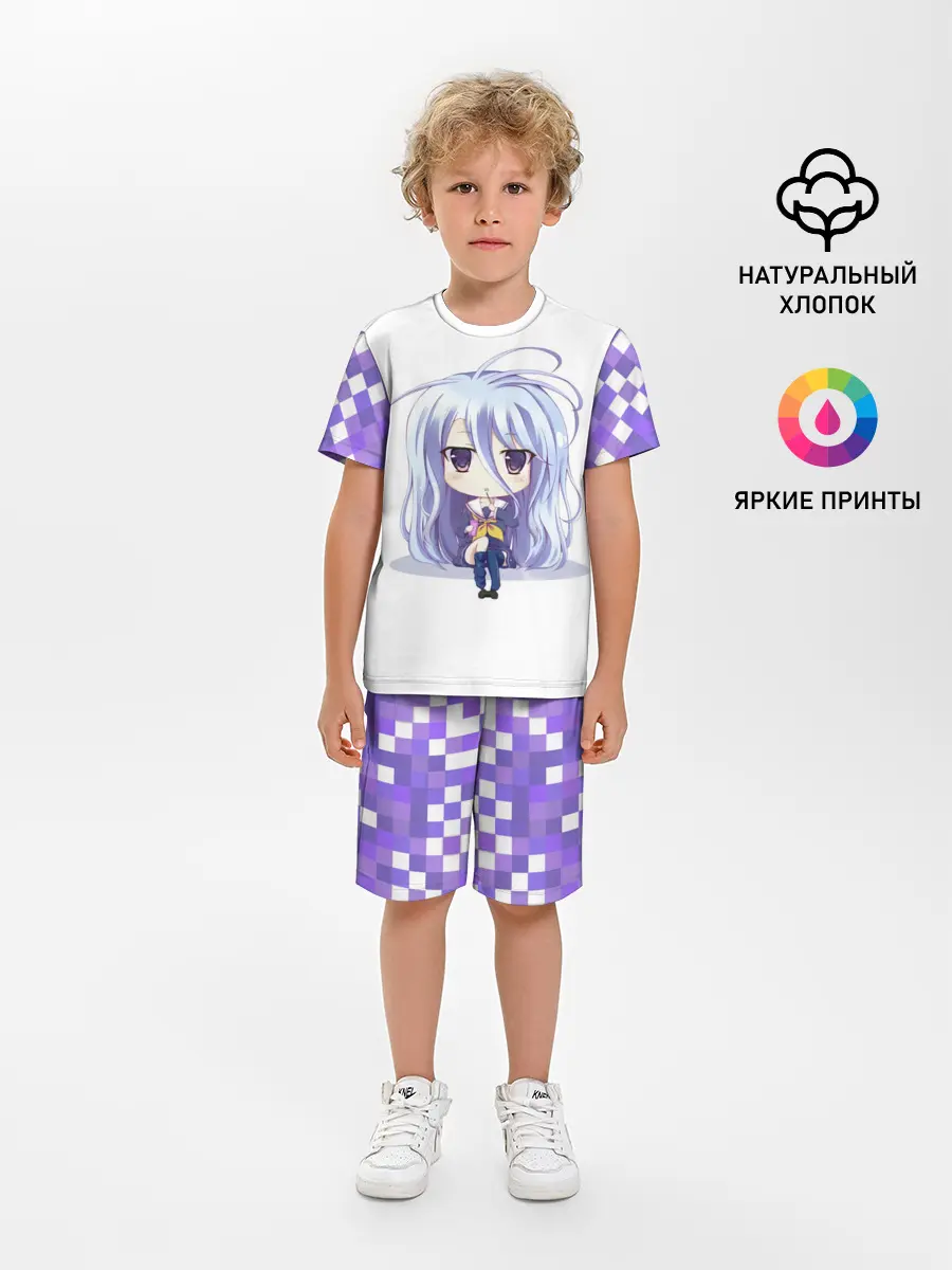 Детская пижама с шортами / Аниме пикселы