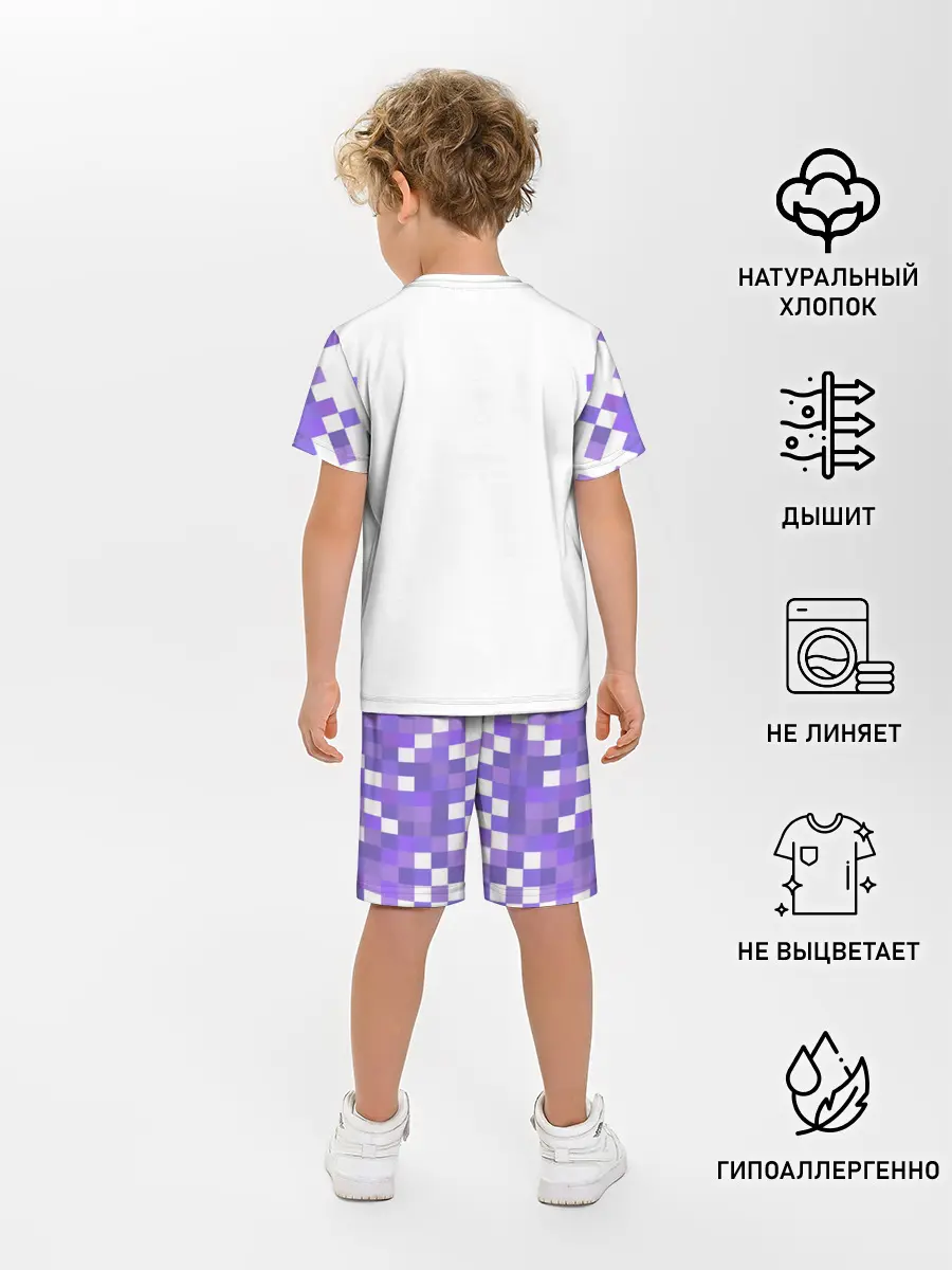 Детская пижама с шортами / Аниме пикселы