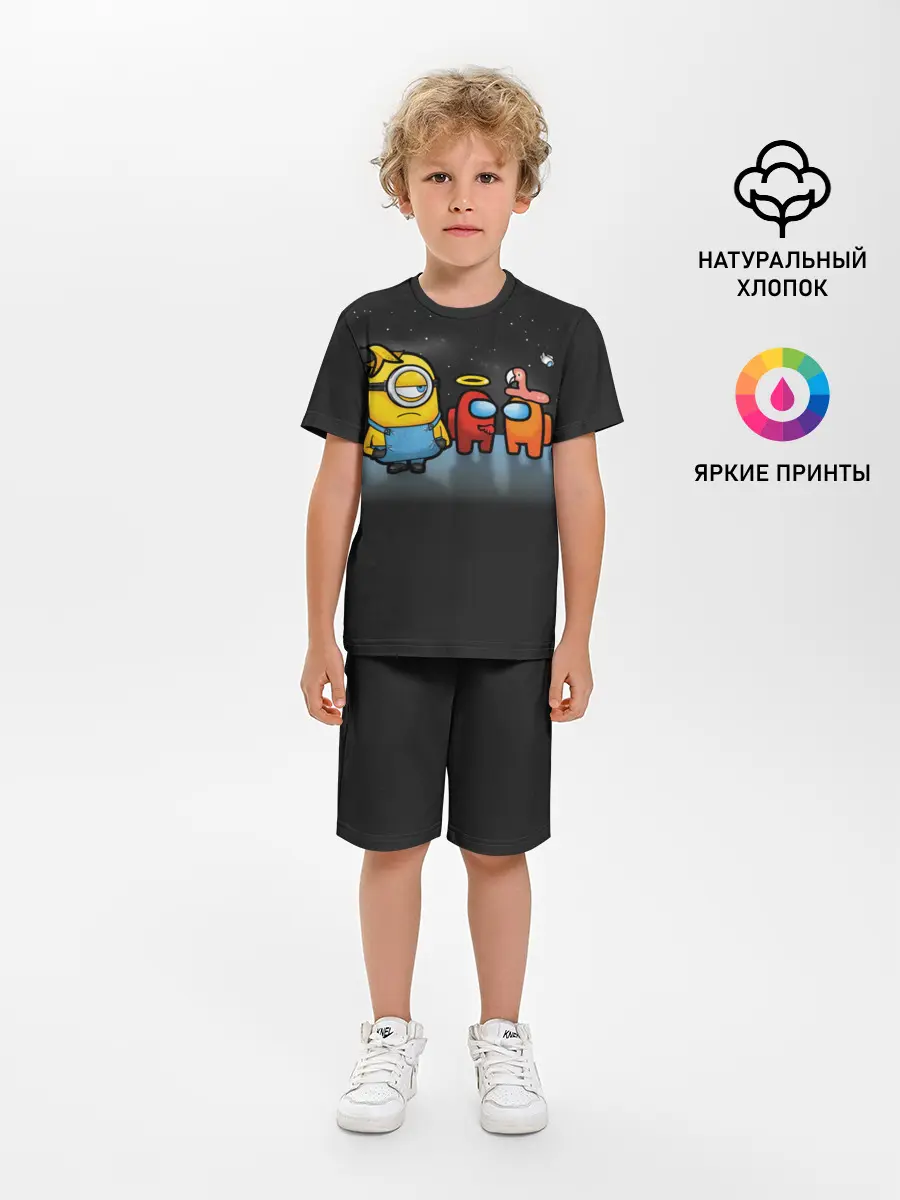 Детская пижама с шортами / Among Us