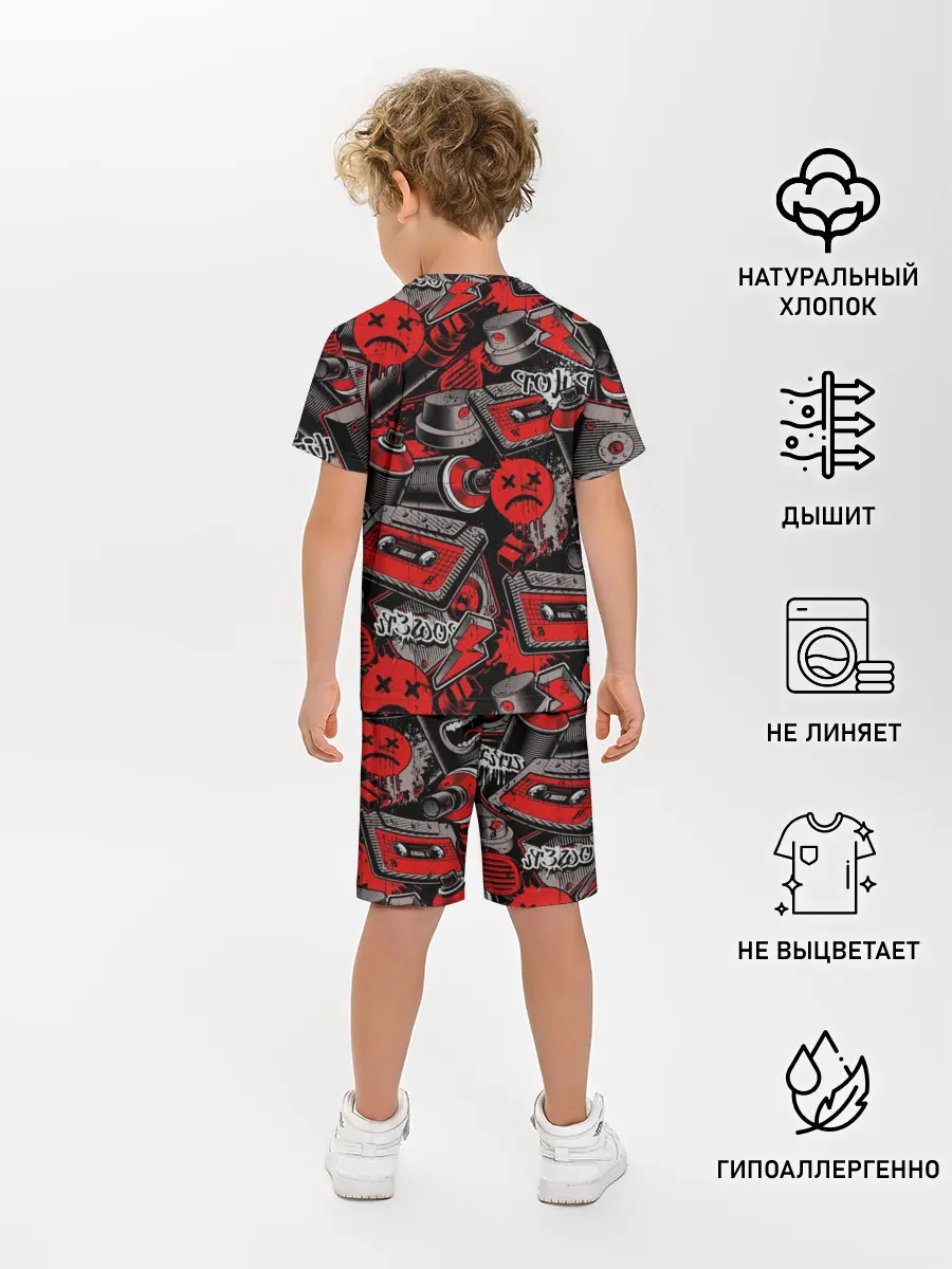 Детская пижама с шортами / Hip hop Urban style