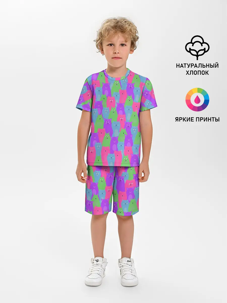 Детская пижама с шортами / BRIGHT CATS