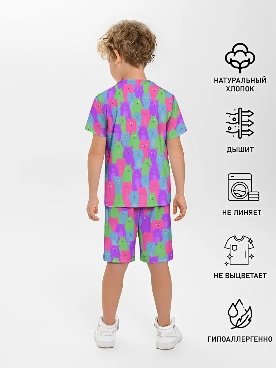 Детская пижама с шортами / BRIGHT CATS