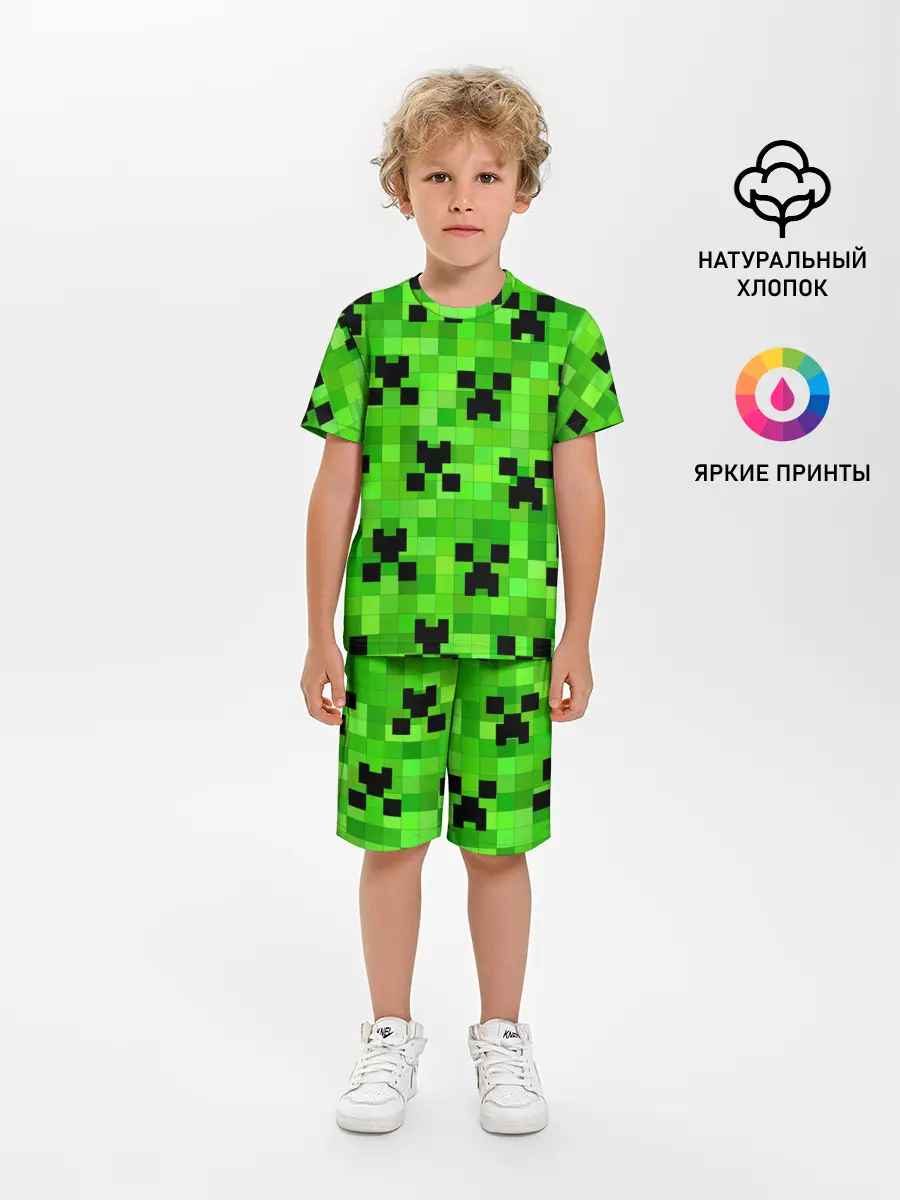 Детская пижама с шортами / MINECRAFT | МАЙНКРАФТ