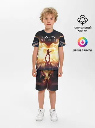 Детская пижама с шортами / Halo infinite Мастер Чиф
