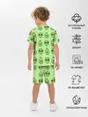 Детская пижама с шортами / Green