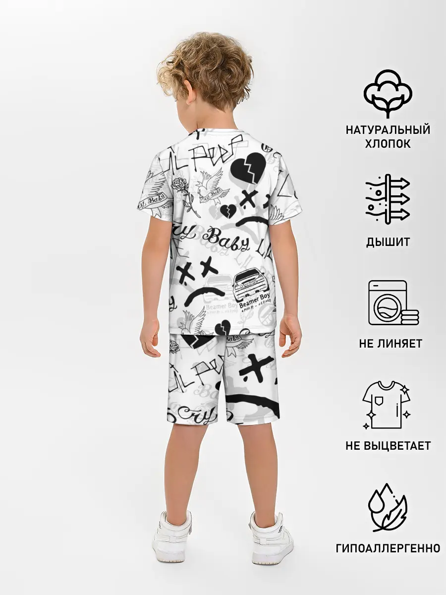 Детская пижама с шортами / LIL PEEP