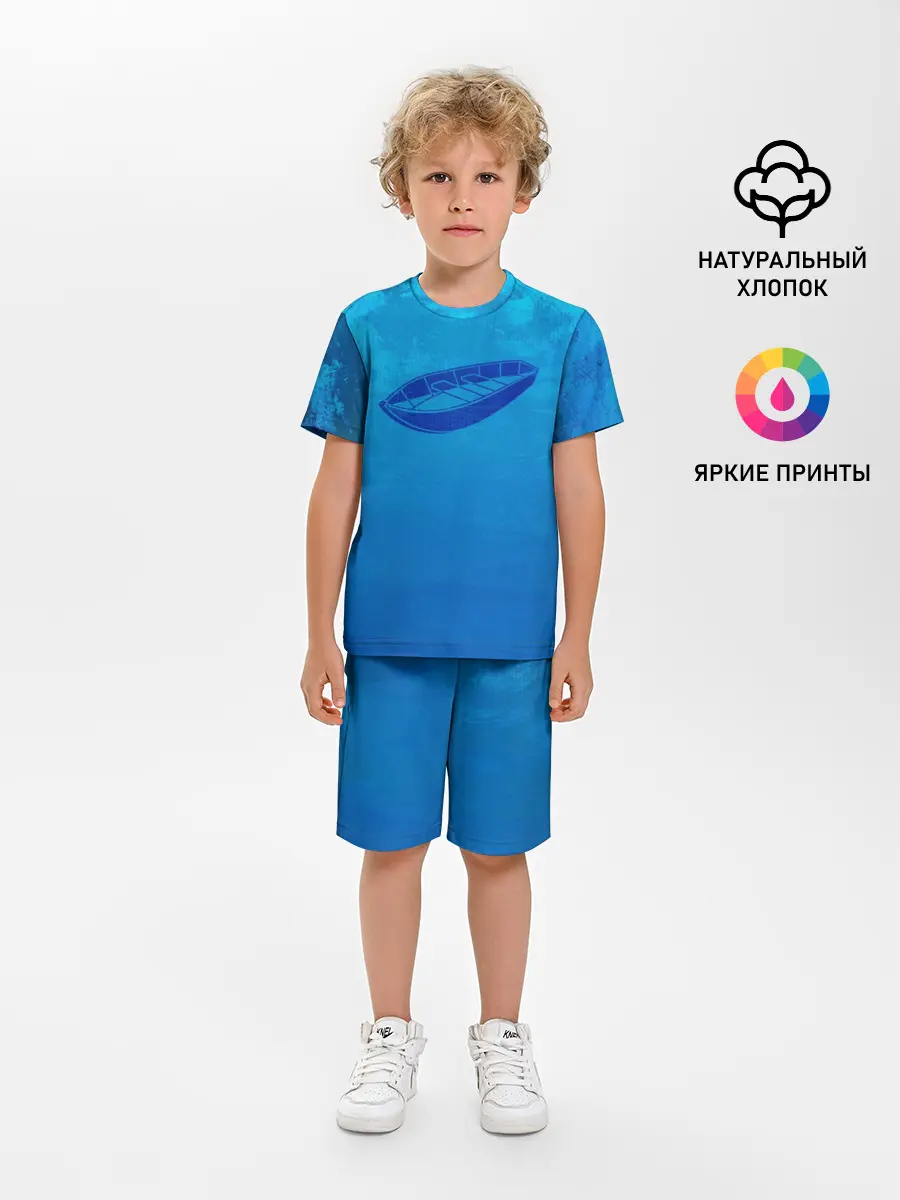Детская пижама с шортами / Одинокая Лодка