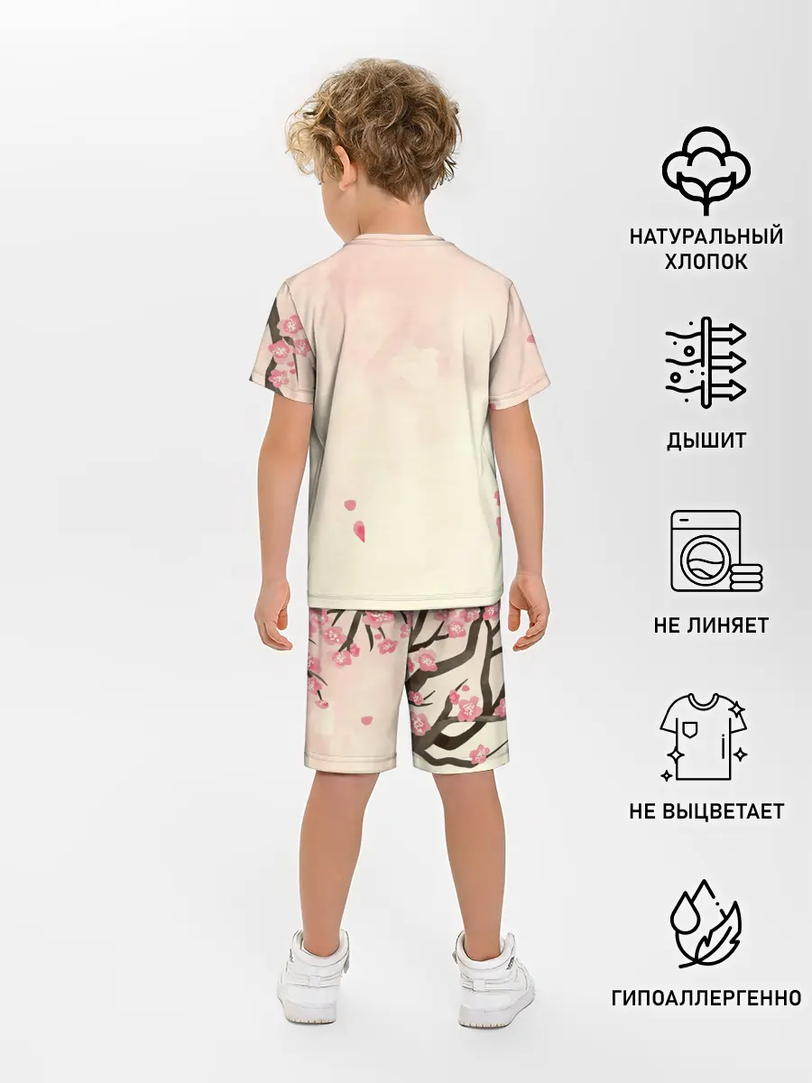 Детская пижама с шортами / АСТА сакура | Black Clover