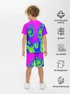 Детская пижама с шортами / КИСЛОТНЫЙ НЕОН