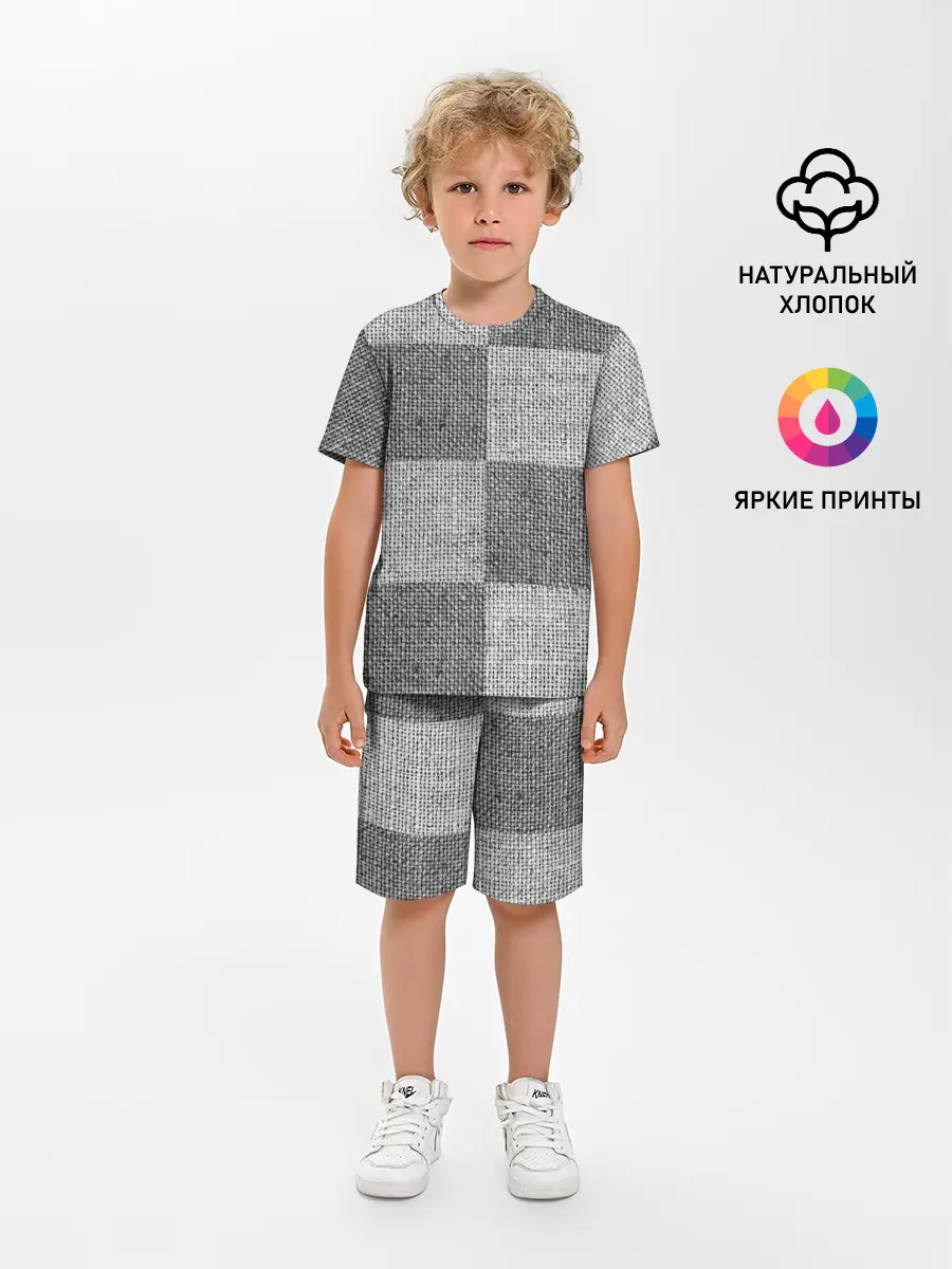 Детская пижама с шортами / Denim Patchwork