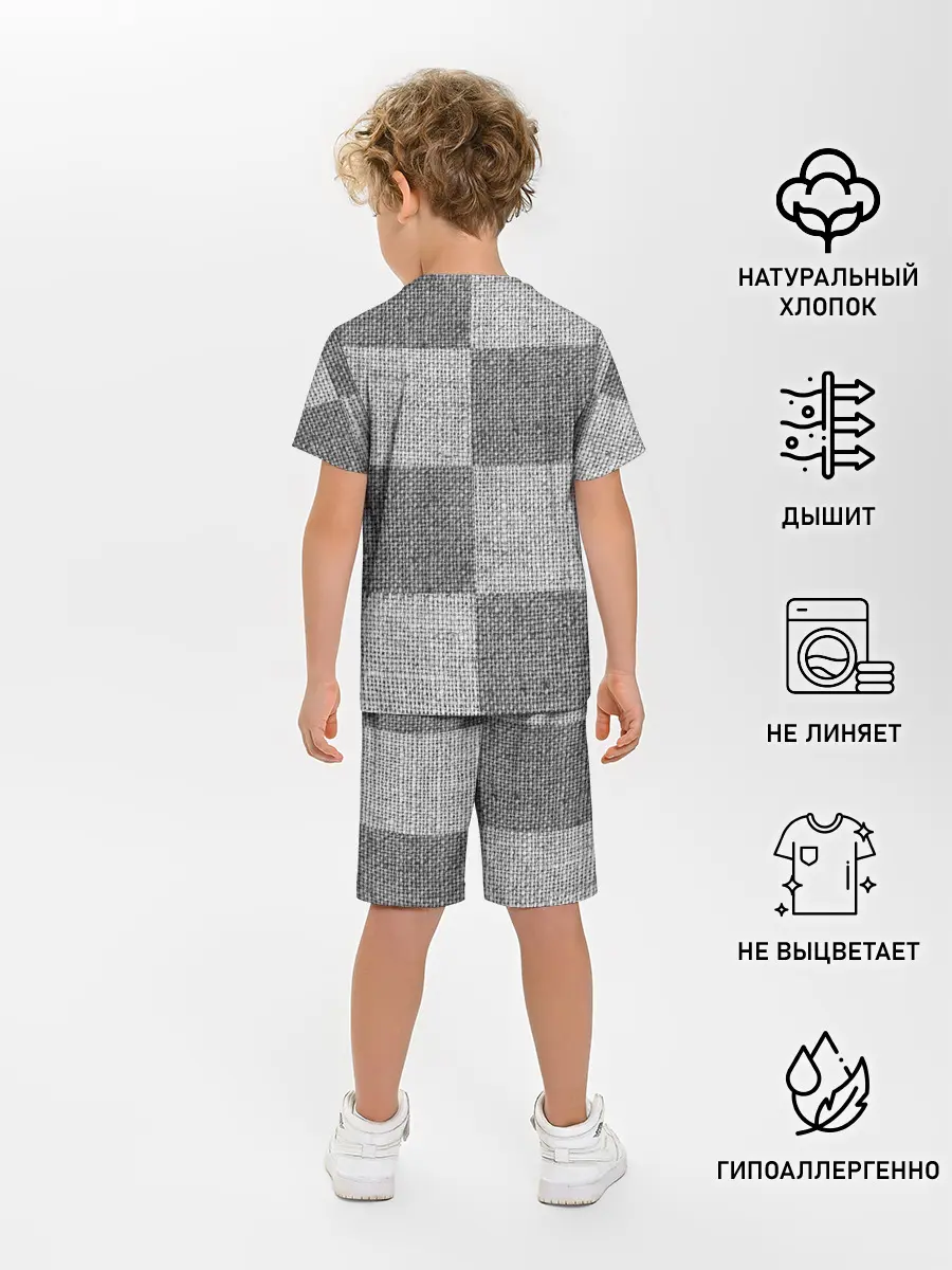 Детская пижама с шортами / Denim Patchwork