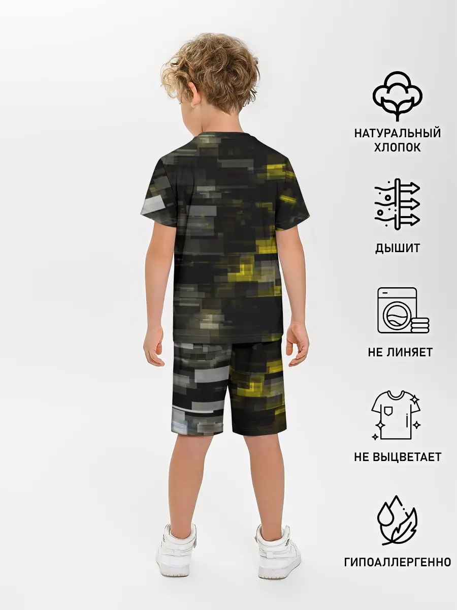 Детская пижама с шортами / MILITECH камуфляж Cyberpunk 2077