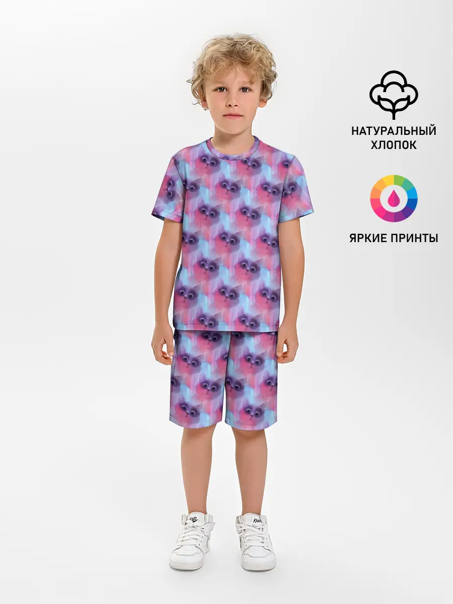 Детская пижама с шортами / Котята