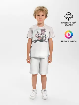 Детская пижама с шортами / Джуно и Хару