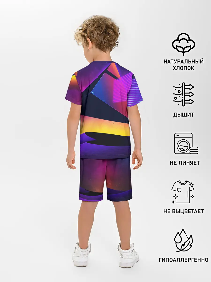 Детская пижама с шортами / СТИЛЬ ГЕОМЕТРИЯ