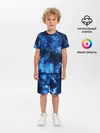 Детская пижама с шортами / Blue Abstraction