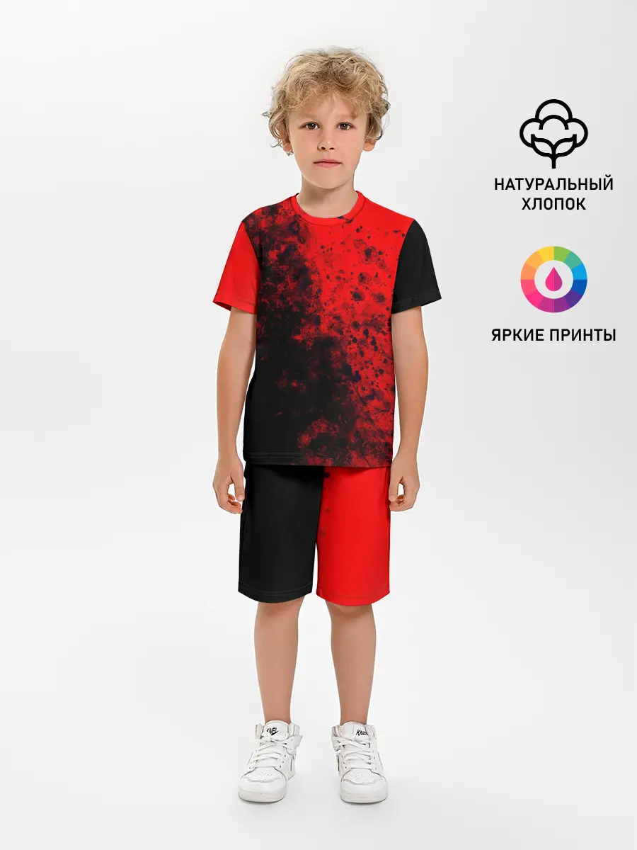 Детская пижама с шортами / Пятна Крови