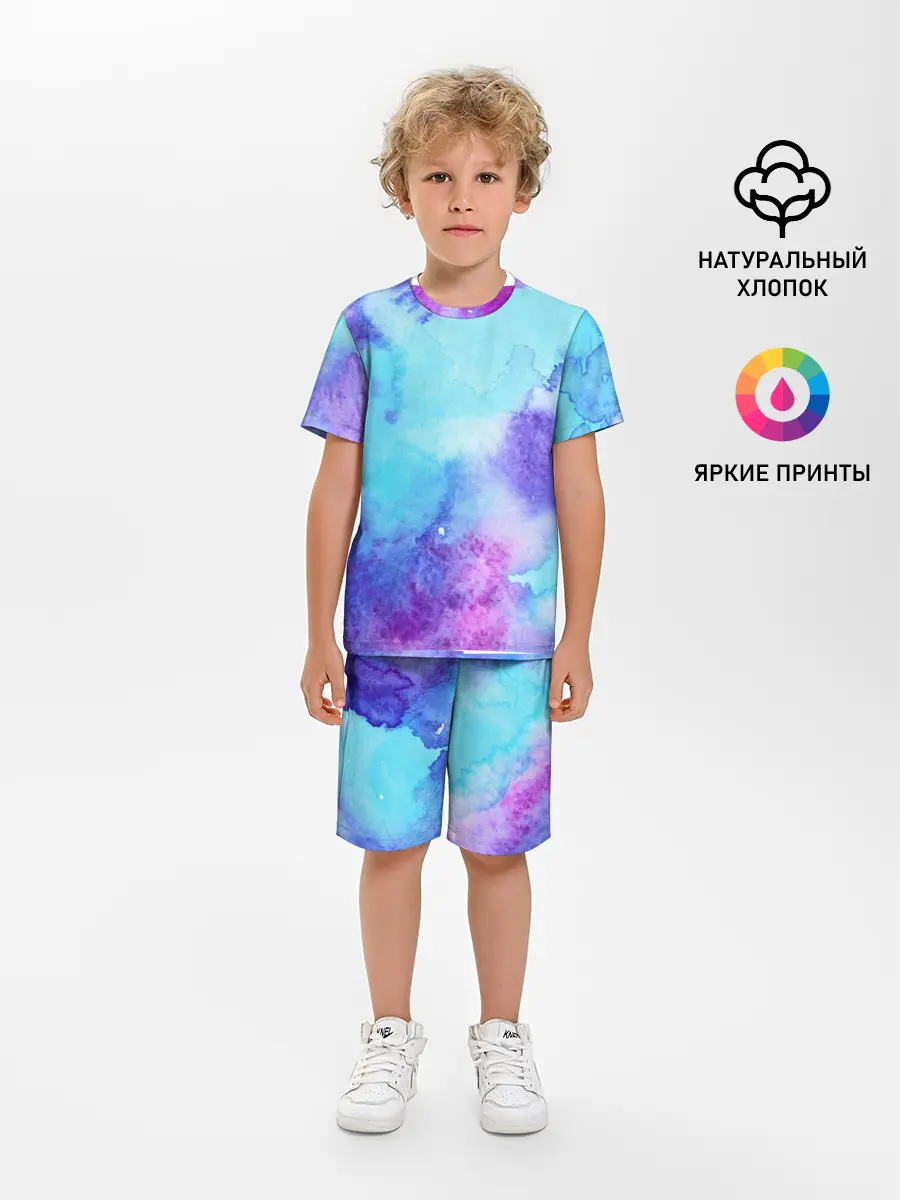 Детская пижама с шортами / Краски