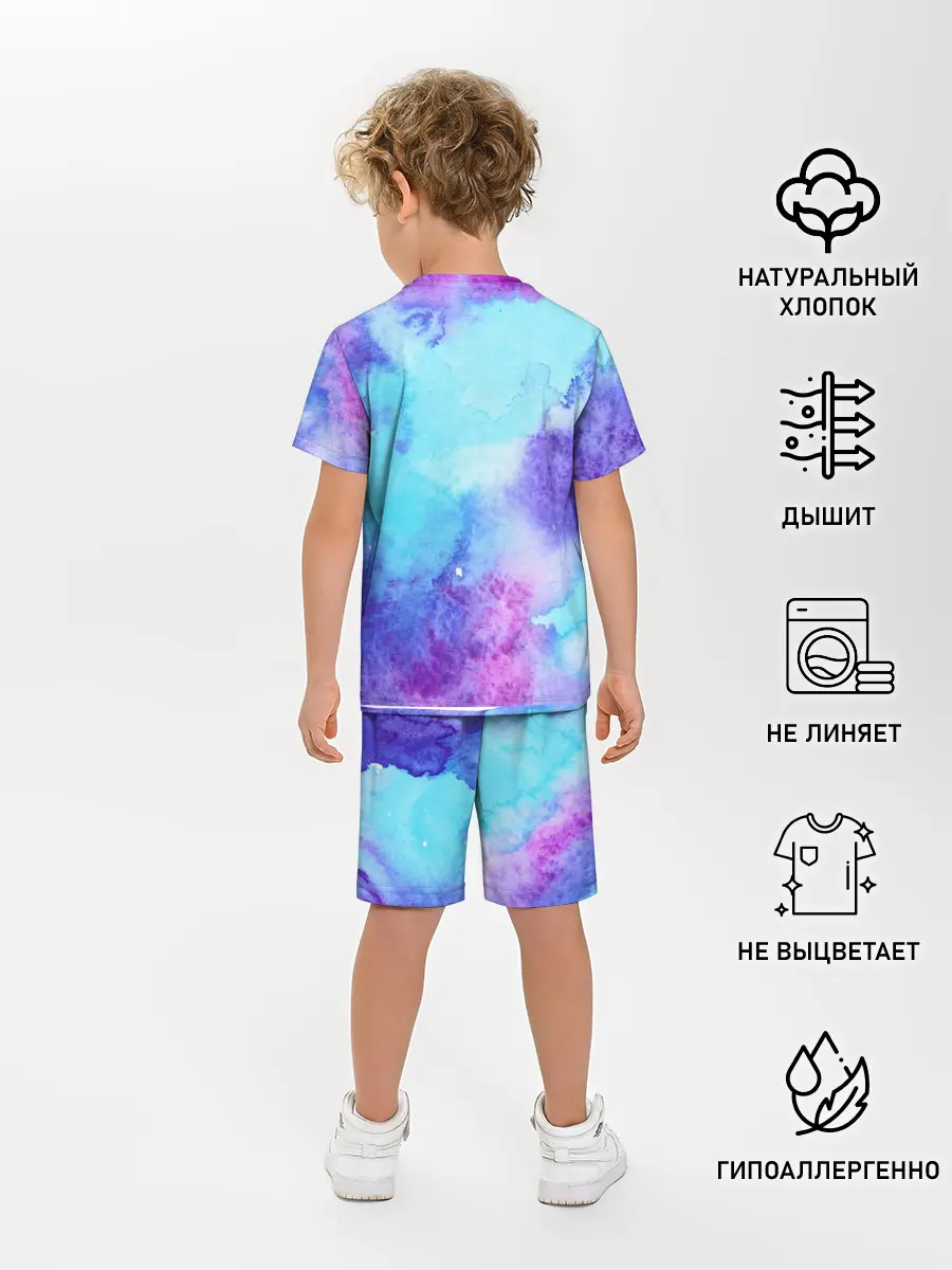 Детская пижама с шортами / Краски
