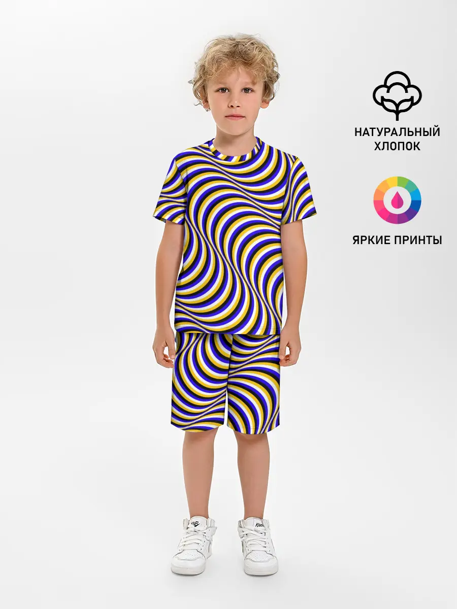 Детская пижама с шортами / Иллюзия обман зрения