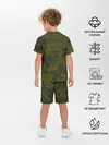 Детская пижама с шортами / Зеркальный лес