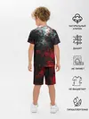 Детская пижама с шортами / БРЫЗГИ КРАСОК GLITCH