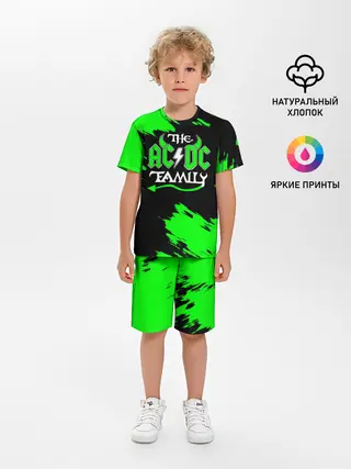 Детская пижама с шортами / The AC/DC famely