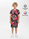 Детская пижама с шортами / Цветы