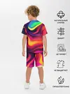 Детская пижама с шортами / Неоновые пятна