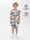 Детская пижама с шортами / зеркальный калейдоскоп