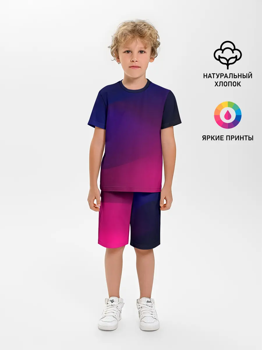 Детская пижама с шортами / Abstract simple colors